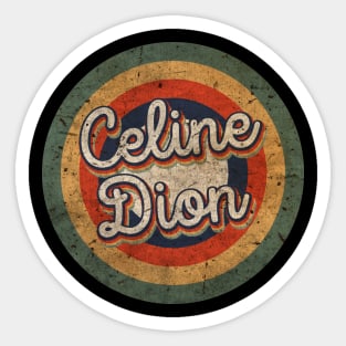 Celine Name Personalized Dion Vintage Retro 60s 70s Birthday Gift Sticker